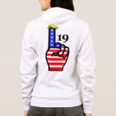 19: Hooded sweatshirt met rits (Achterkant)