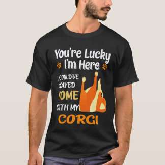 19 Ik had thuis kunnen blijven met Corgi T-shirt