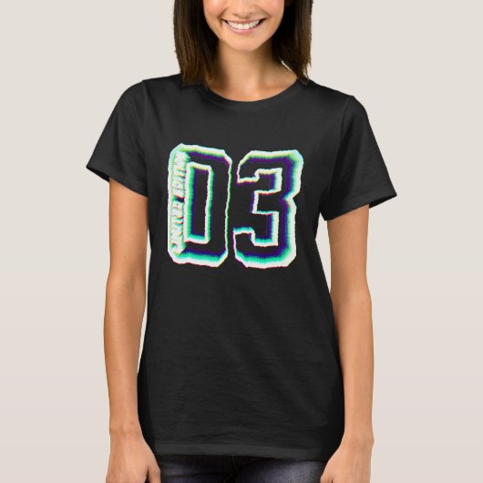19 Jaar  2003 Universiteit 19e Verjaardag T-shirt (Voorkant)