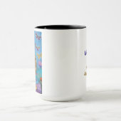 19 Jaar CUSTOM NAME AA Vlinders Bloemen Mok (Midden)