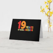 19 Jaar Geweldig Zijn Cadeaus 19 Jaar Kaart (Gele Bloem)
