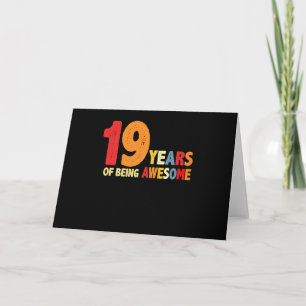 19 Jaar Geweldig Zijn Cadeaus 19 Jaar Kaart