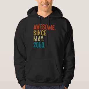 19 jaar Geweldige sinds mei 2003 19e verjaardag Hoodie