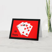 19 jaar is een grote deal! Jubileum-kaart Kaart (Voorkant)