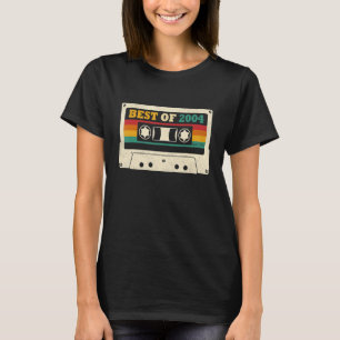 19 jaar oud beste van 2004 Cassettebandje 19e gebo T-shirt