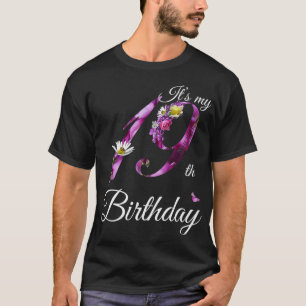 19 jaar oud Floral 2003 Het is mijn 19e verjaardag T-shirt
