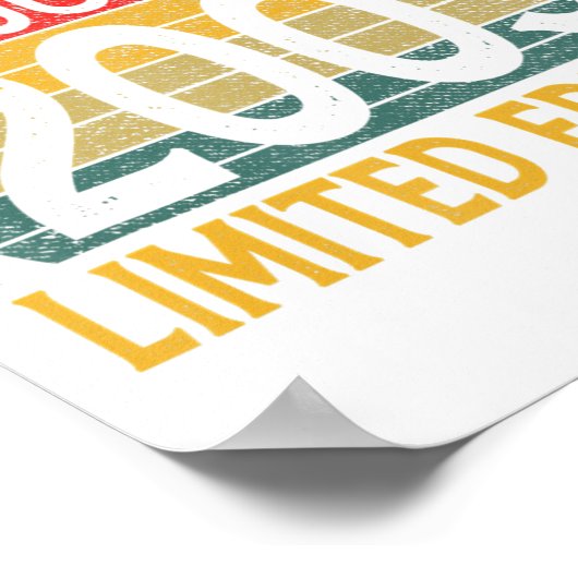 19 jaar oud Geweldige sinds 19 augustus 2003 Poster (Hoek)