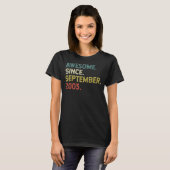 19 jaar oud Geweldige sinds september 2003 19e 14 T-shirt (Voorkant volledig)