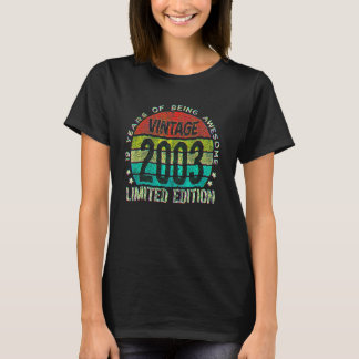 19 Jaar Oud  Vintage 2003 Limited Edition 19e Verj T-shirt
