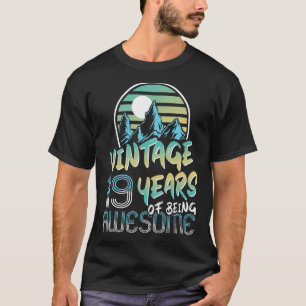 19 jaar oude 19e verjaardag 28 t-shirt