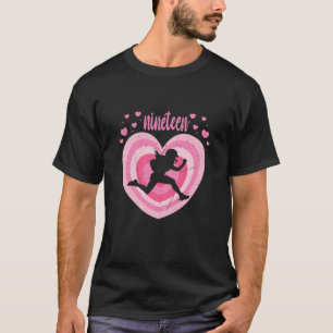 19 jaar oude Cute American Football Birthday T-shirt