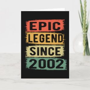 19 jaar oude dag 2002 Epic Legend 19th Birthday Kaart