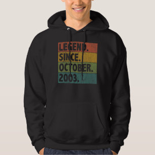 19 jaar oude legering sinds oktober 2003 19e geboo hoodie