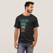 19 jaar oude leggende sinds juni 2003 19e verjaard t-shirt (Voorkant volledig)