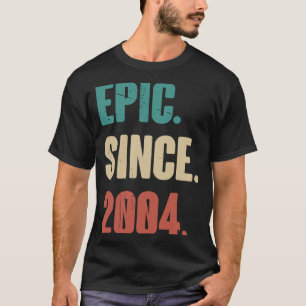 19 jaar oude Vintage 2004 19de verjaardag van Deco T-shirt