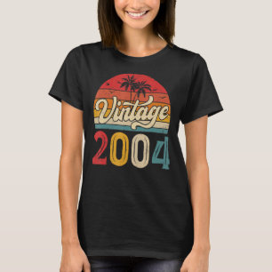 19 jaar oude Vintage 2004 jongens en meisjes 19e g T-shirt