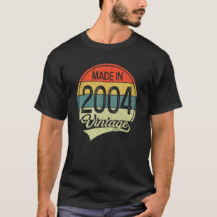 19 jaar oude Vintage 2004 van 2004 19e geboorte T-shirt