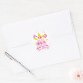 19 jaar oude vogelbeker ronde sticker (Envelop)