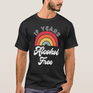 19 jaar Sober Alcoholvrij Sobriety Jubileum F T-shirt