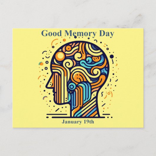 19 jan. - Goede Herinneringsdag Briefkaart (Voorkant)