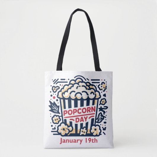 19 jan - Popcorndag Tote Bag (Voorkant)
