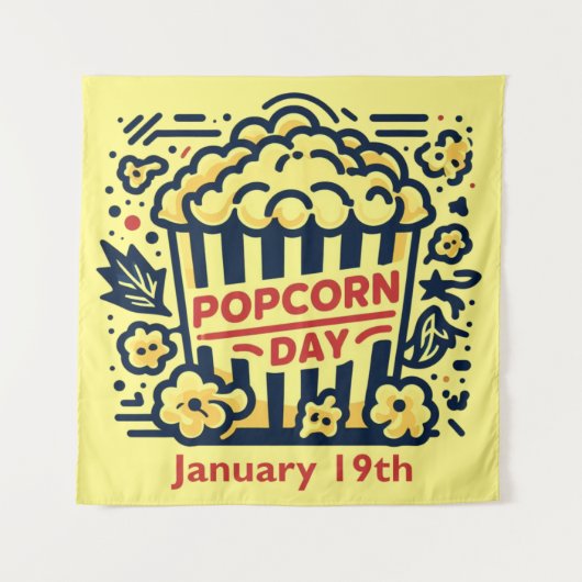19 jan - Popcorndag Wandkleed (Voorkant)