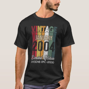 19 januari 2004 19 jaar oud t-shirt