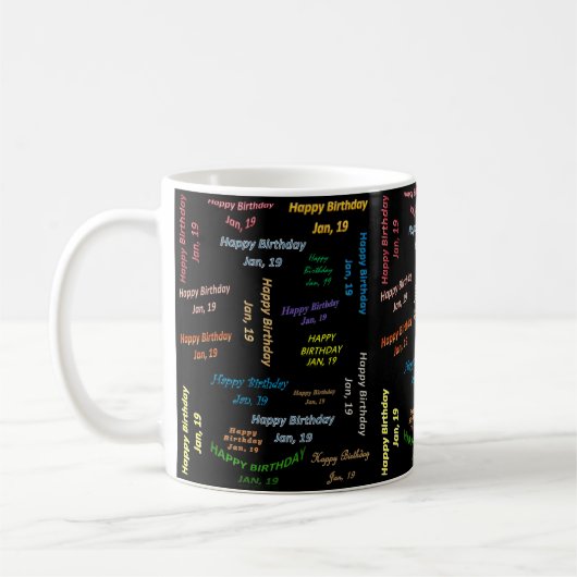 19 Januari Verjaardagsmok Koffiemok (Links)