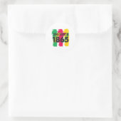 19 juni 1865 1 ronde sticker (Tas)