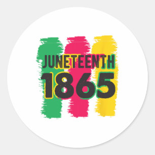 19 juni 1865 1 ronde sticker