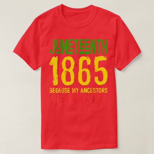 19 juni 1865 Dag van de Vrijheid - 19 juni T-shirt (Design voorkant)