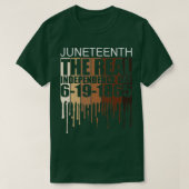 19 juni 1865 Echte dag van onafhankelijkheid1 T-shirt (Design voorkant)