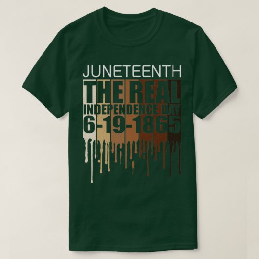 19 juni 1865 Echte dag van onafhankelijkheid1 T-shirt (Design voorkant)