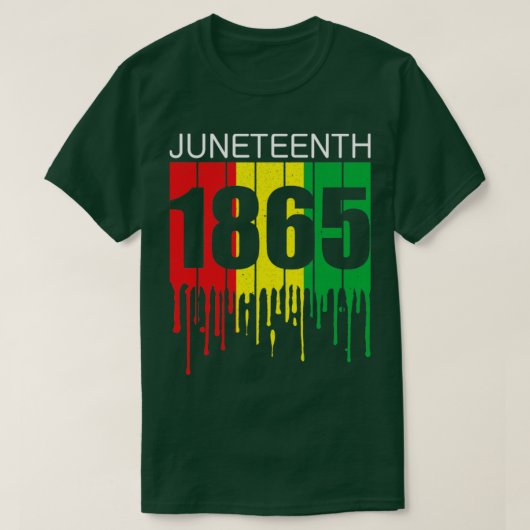 19 juni 1865 Echte dag van onafhankelijkheid T-shirt (Design voorkant)