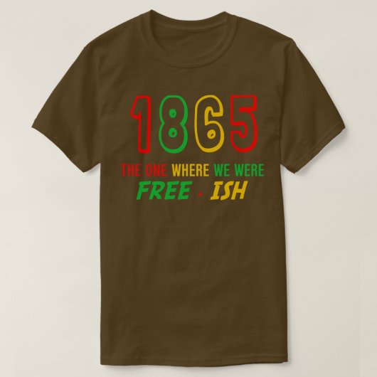 19 juni 1865 Het begin van de vrijheid T-shirt (Design voorkant)