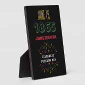 19 juni 1865 Juneteenth Black History Fireworks Fotoplaat (Zijkant)