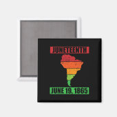 19 juni 1865 - Juneteenth Magneet (Voorkant / Achterkant)