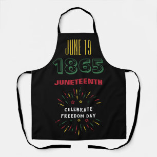 19 juni 1865 Juneteenth Zwarte Geschiedenis Vuurwe Schort