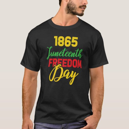 19 juni 1865 Junetetiende Freedom Day F T-shirt (Voorkant)