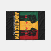 19 juni 1865 Zwarte Onafhankelijkheidsdag Fleece Deken (Voorkant (Horizontaal))