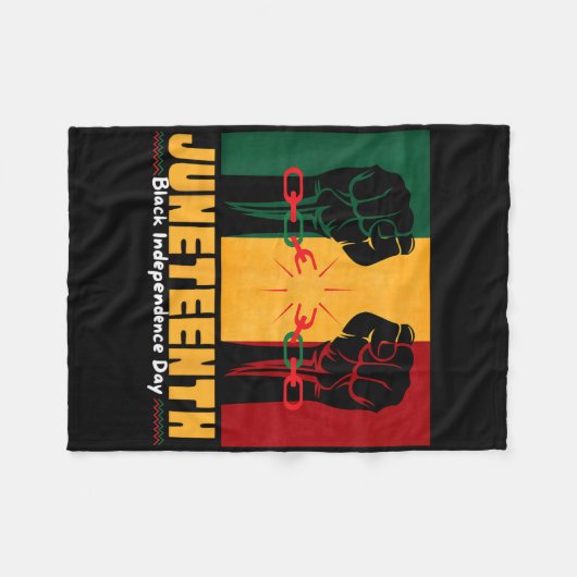 19 juni 1865 Zwarte Onafhankelijkheidsdag Fleece Deken (Voorkant (Horizontaal))