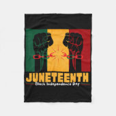 19 juni 1865 Zwarte Onafhankelijkheidsdag Fleece Deken (Voorkant)