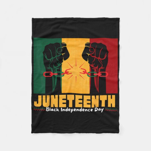 19 juni 1865 Zwarte Onafhankelijkheidsdag Fleece Deken (Voorkant)