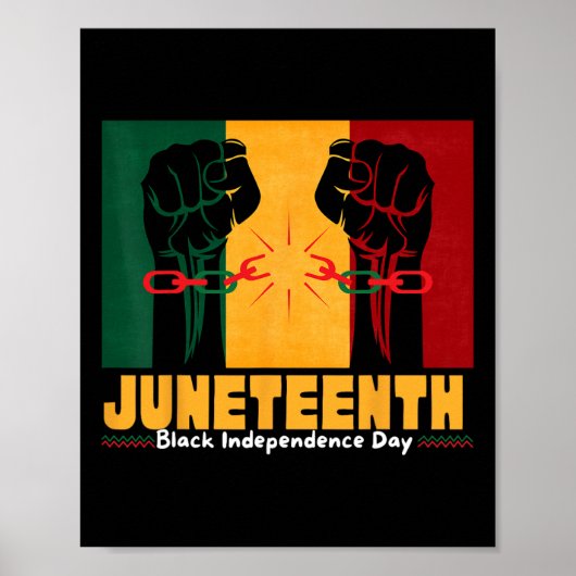 19 juni 1865 Zwarte Onafhankelijkheidsdag Poster (Voorkant)