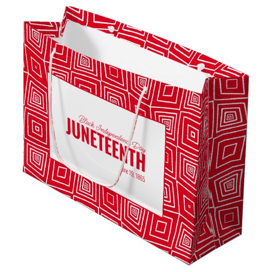 19 juni 1865 Zwarte Vrijheidsdag Groot Cadeauzakje (Voorkant Gekanteld)