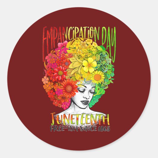 19 juni 1999 Afrikaanse Dag van de Vrijheid Ronde Sticker (Voorkant)