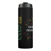 19 juni 19 1865 Black History Fireworks Thermosbeker (Voorkant)