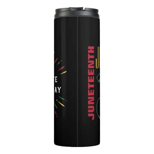 19 juni 19 1865 Black History Fireworks Thermosbeker (Achterkant)