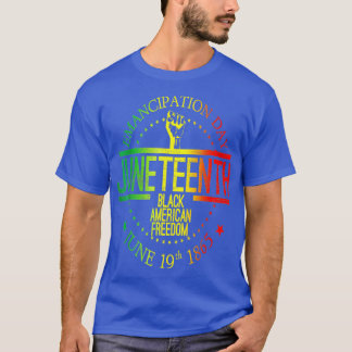 19 juni Afrikaanse Amerikaan T-shirt