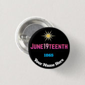 19 juni ronde button 3,2 cm (Voorkant /achterkant)